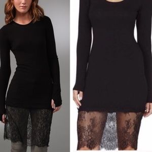 lace trimmed dress from bcbg